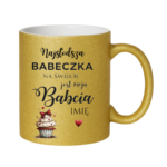 Kubek z dowolnym imieniem "Najsłodsza babeczka na świecie"