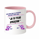 Kubek z dowolnymi imionami "Kiedy dwie żmije się spotykają"