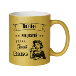 Kubek z dowolnym imieniem "Nie jesteś stara jesteś retro"