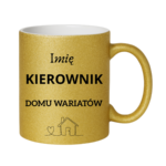 Kubek z dowolnym imieniem "Kierownik domu wariatów"