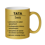 Kubek z dowolnym imieniem "Tata"