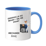 Kubek z dowolnym imieniem "Mechanik"