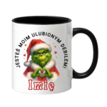 Kubek z dowolnym imieniem "Jesteś moim ulubionym debilem"