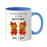 Kubek z dowolnymi imionami "Uwielbiam się z tobą opierniczać"