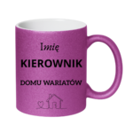 Kubek z dowolnym imieniem "Kierownik domu wariatów"