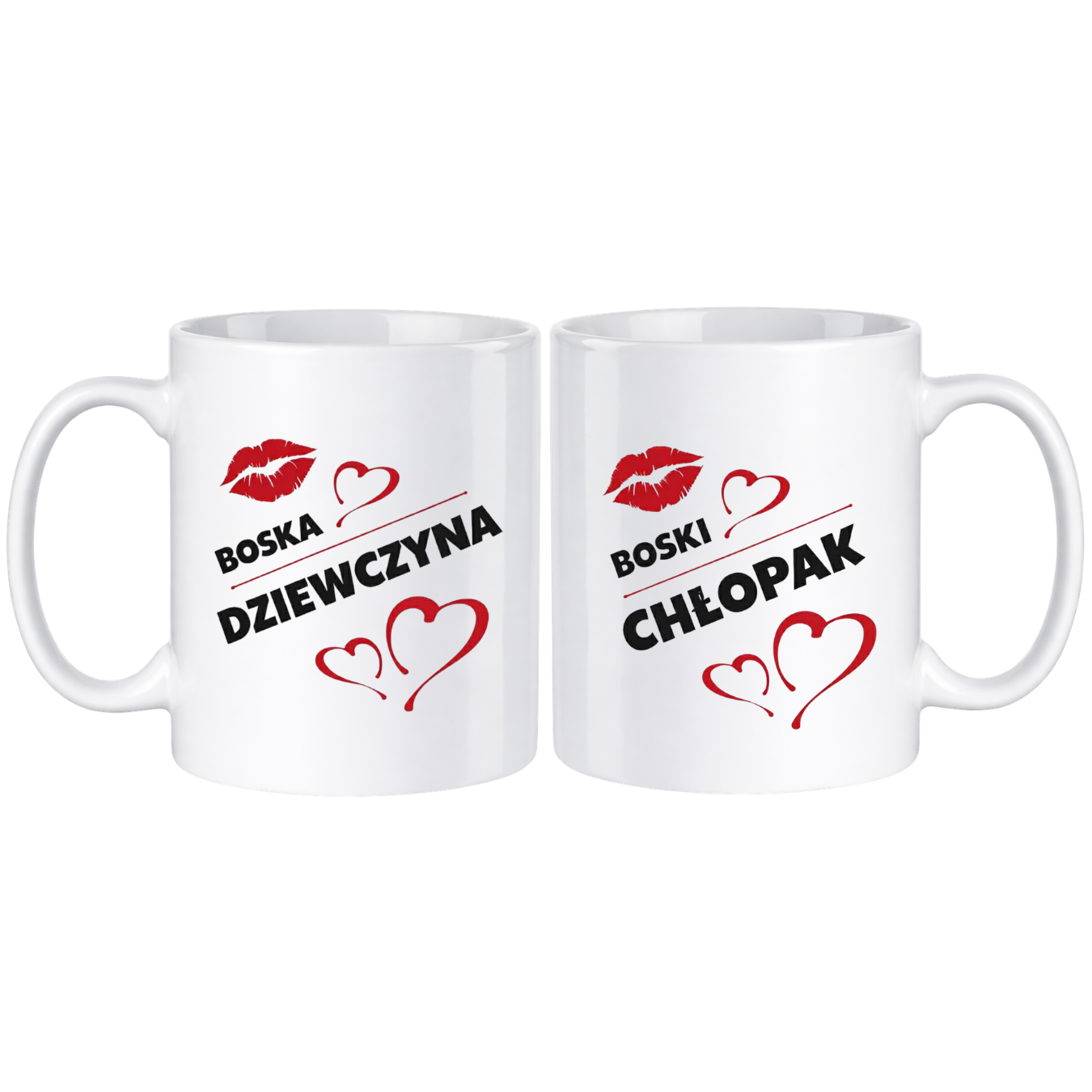 Zestaw kubków "Boska dziewczyna, chłopak"