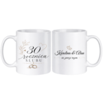 Zestaw kubków z imieniem "Rocznica ślubu"