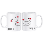 Zestaw kubków z imieniem "Buźki"