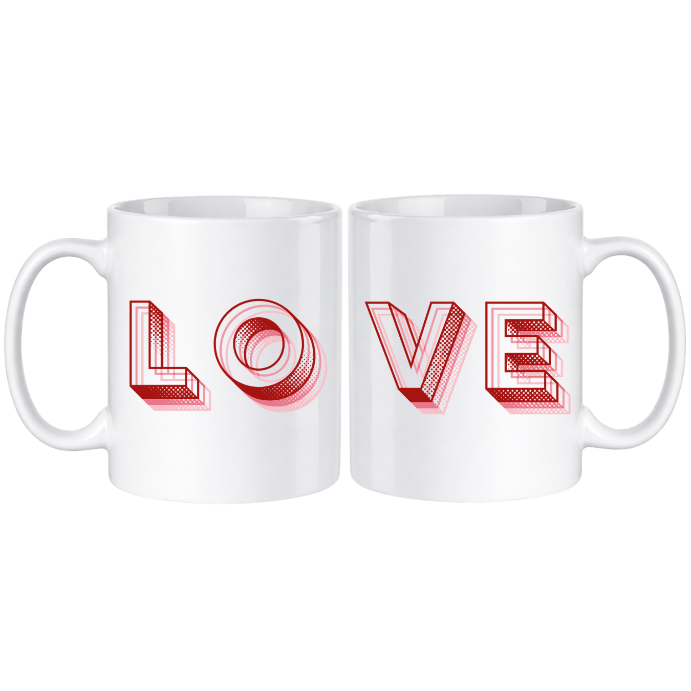 Zestaw kubków "LOVE"