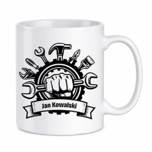 Kubek z dowolnym imieniem i nazwiskiem "Narzędzia"