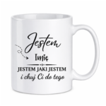 Kubek z dowolnym imieniem "Jestem jaki jestem"