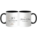 Zestaw kubków z imieniem "Rocznica ślubu"