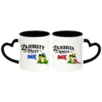 Zestaw kubków z imieniem "Żajebisty facet, żajebista kobieta"