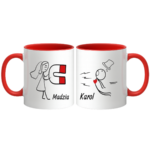 Zestaw kubków z imieniem "Magnes"