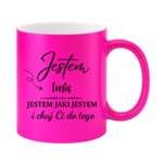 Kubek z dowolnym imieniem "Jestem jaki jestem"
