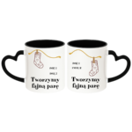 Zestaw kubków z imieniem "Tworzymy fajną parę"