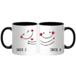 Zestaw kubków z imieniem "Buźki"