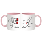 Zestaw kubków z imieniem "Magnes"