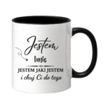 Kubek z dowolnym imieniem "Jestem jaki jestem"