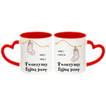 Zestaw kubków z imieniem "Tworzymy fajną parę"