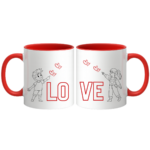 Zestaw kubków "LOVE"