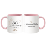 Zestaw kubków z imieniem "Rocznica ślubu"