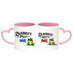 Zestaw kubków z imieniem "Żajebisty facet, żajebista kobieta"