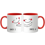 Zestaw kubków z imieniem "Buźki"