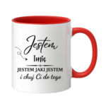 Kubek z dowolnym imieniem "Jestem jaki jestem"