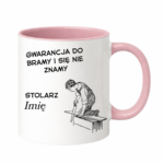 Kubek z dowolnym imieniem "Stolarz"