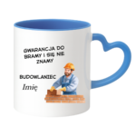 Kubek z dowolnym imieniem "Budowlaniec"
