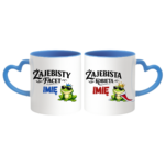 Zestaw kubków z imieniem "Żajebisty facet, żajebista kobieta"