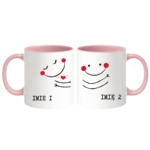 Zestaw kubków z imieniem "Buźki"