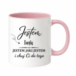 Kubek z dowolnym imieniem "Jestem jaki jestem"