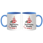 Kubek z dowolnymi imionami "Świąteczna kawka"