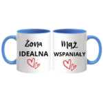 Zestaw kubków "Żona idealna, mąż wspaniały"