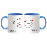 Zestaw kubków z imieniem "Buźki"