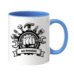 Kubek z dowolnym imieniem i nazwiskiem "Narzędzia"