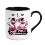 Kubek z dowolnymi imionami "Dwie żmije w jednym miejscu"