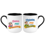Zestaw kubków z imieniem "Babcia, dziadek"