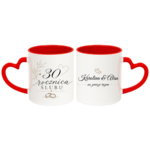 Zestaw kubków z imieniem "Rocznica ślubu"