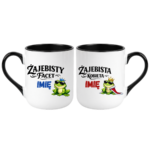 Zestaw kubków z imieniem "Żajebisty facet, żajebista kobieta"