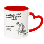 Kubek z dowolnym imieniem "Stolarz"