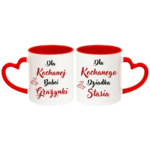 Zestaw kubków z imieniem "Dla kochanej babci, dziadka"