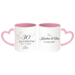 Zestaw kubków z imieniem "Rocznica ślubu"
