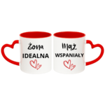 Zestaw kubków "Żona idealna, mąż wspaniały"
