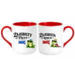 Zestaw kubków z imieniem "Żajebisty facet, żajebista kobieta"