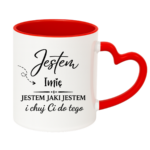 Kubek z dowolnym imieniem "Jestem jaki jestem"
