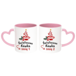 Kubek z dowolnymi imionami "Świąteczna kawka"
