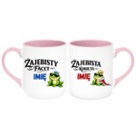 Zestaw kubków z imieniem "Żajebisty facet, żajebista kobieta"